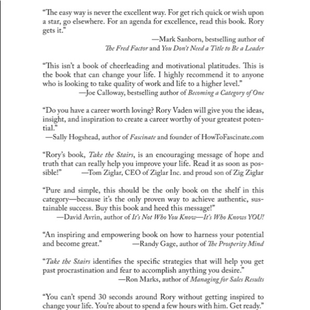 Take The Stairs by Rory Vaden - Picture 4 of 9